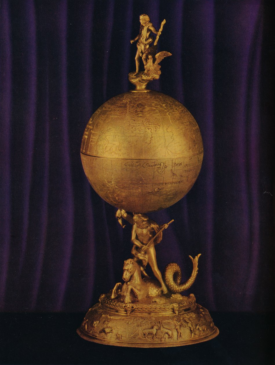 Airthrey Gold Globe Cup: Sørtysk, c1560-1565, 1936 av Unbekannt