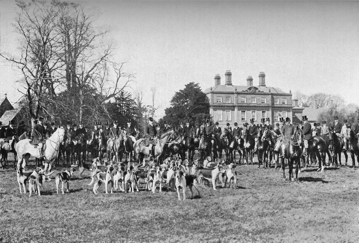 The Albrighton Hounds: A Meet at Stretton, c1903, 1903 av Unbekannt