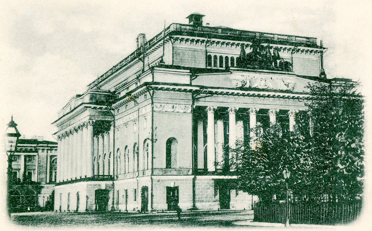 Alexandrinsky Theatre, St. Petersburg, Russland, 1890-tallet av Unbekannt