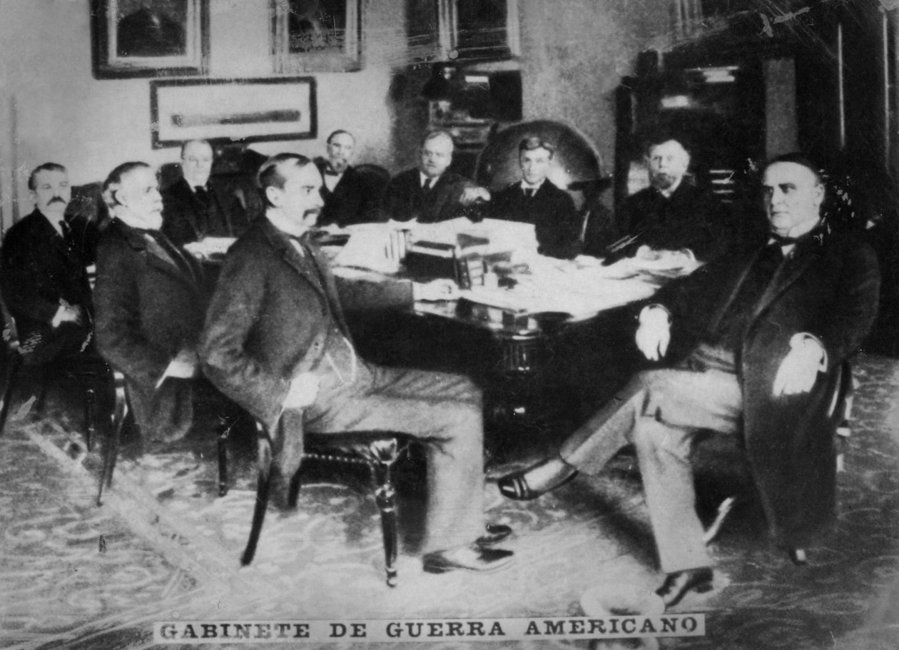 Det amerikanske krigskabinettet, 1898 av Unbekannt