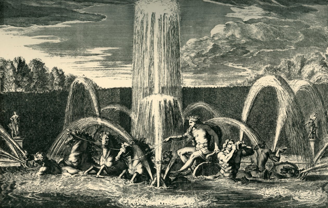 Apollofontenen i hagene i Versailles, Frankrike, 1683, 1903. av Unbekannt