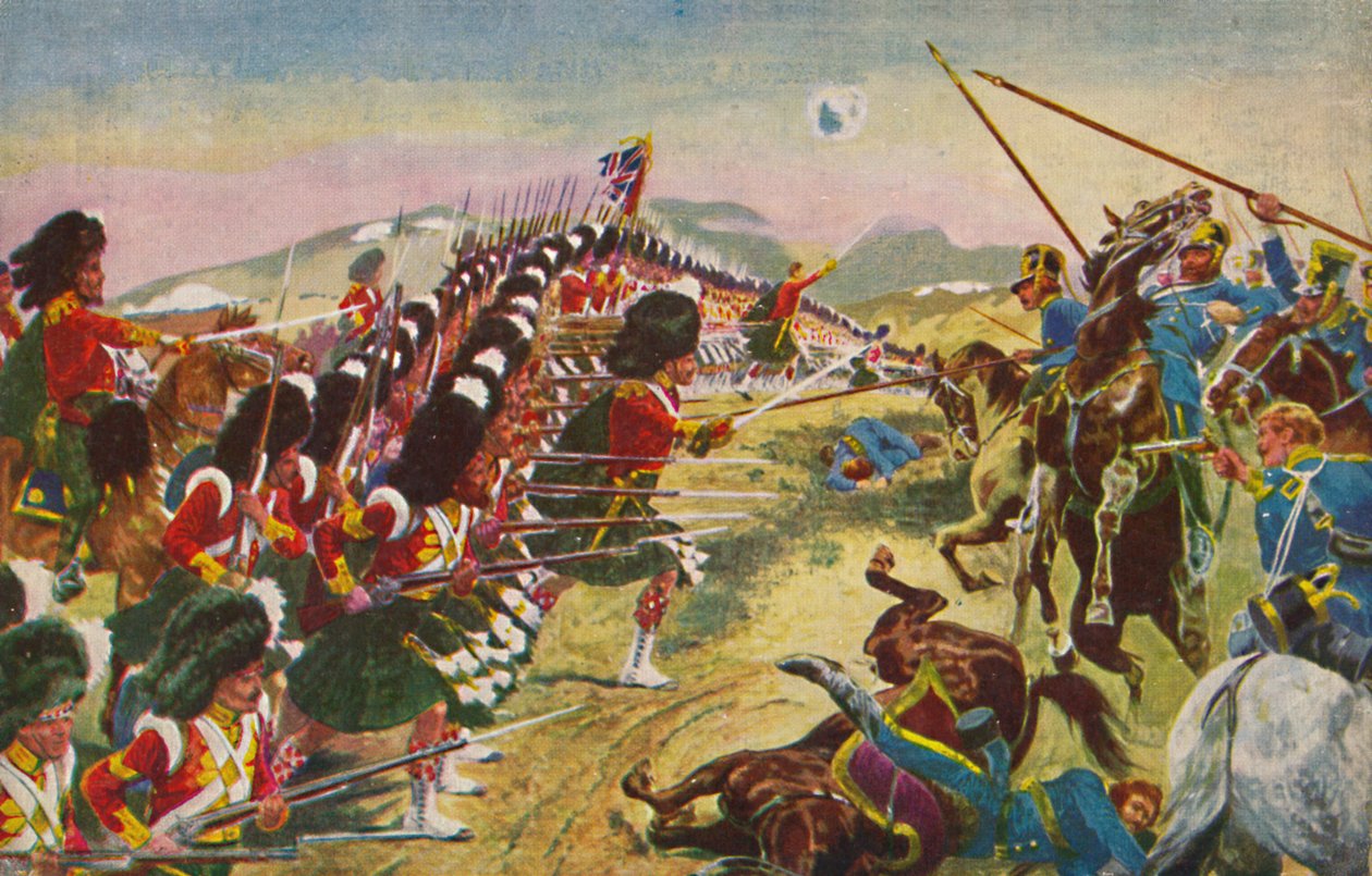 Argyll & Sutherland Highlanders. Den tynne røde linjen ved Balaclava, 1854, 1939 av Unbekannt