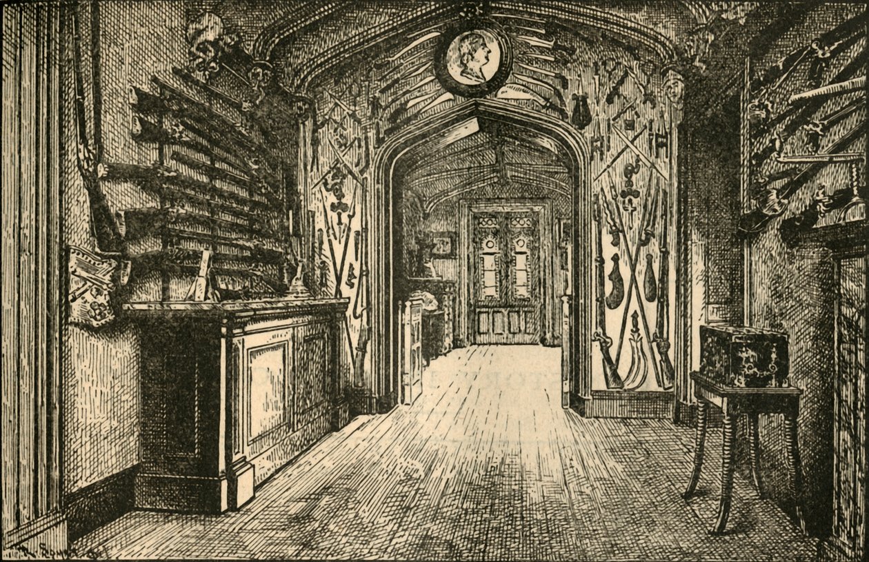 The Armory at Abbotsford, 1882. av Unbekannt