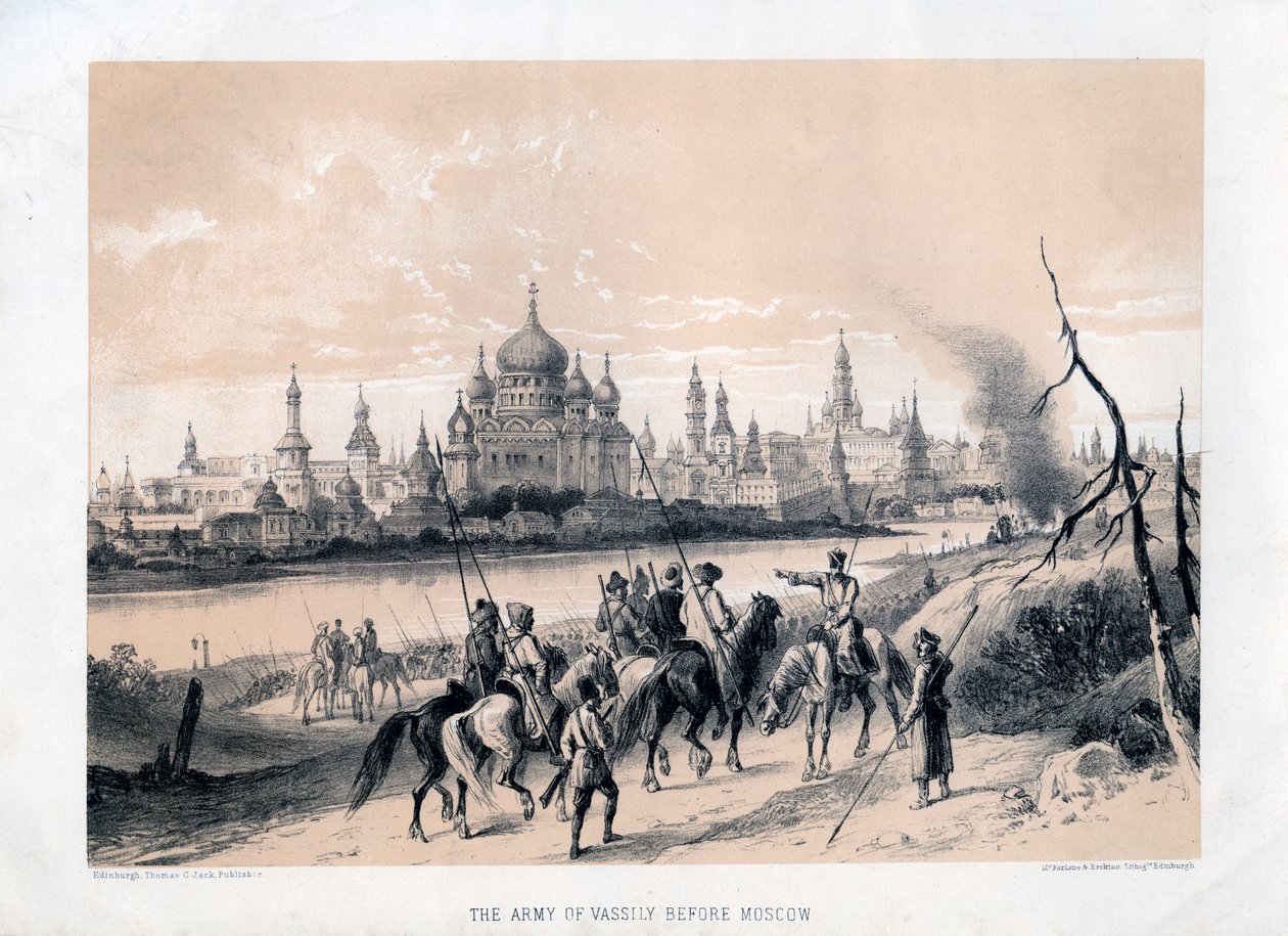 Army of Vassily før Moskva, 1800-tallet av Unbekannt