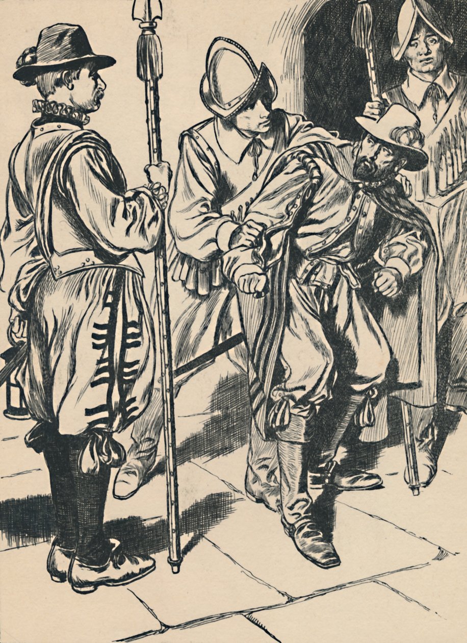 Arresten av Guy Fawkes, c1907. av Unbekannt