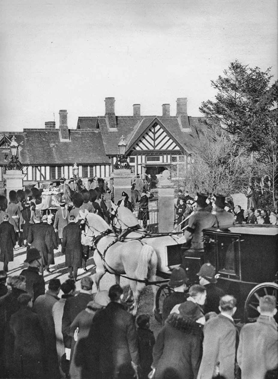 Ankomsten av kong Georges kiste på Wolferton Station, 1936 av Unbekannt