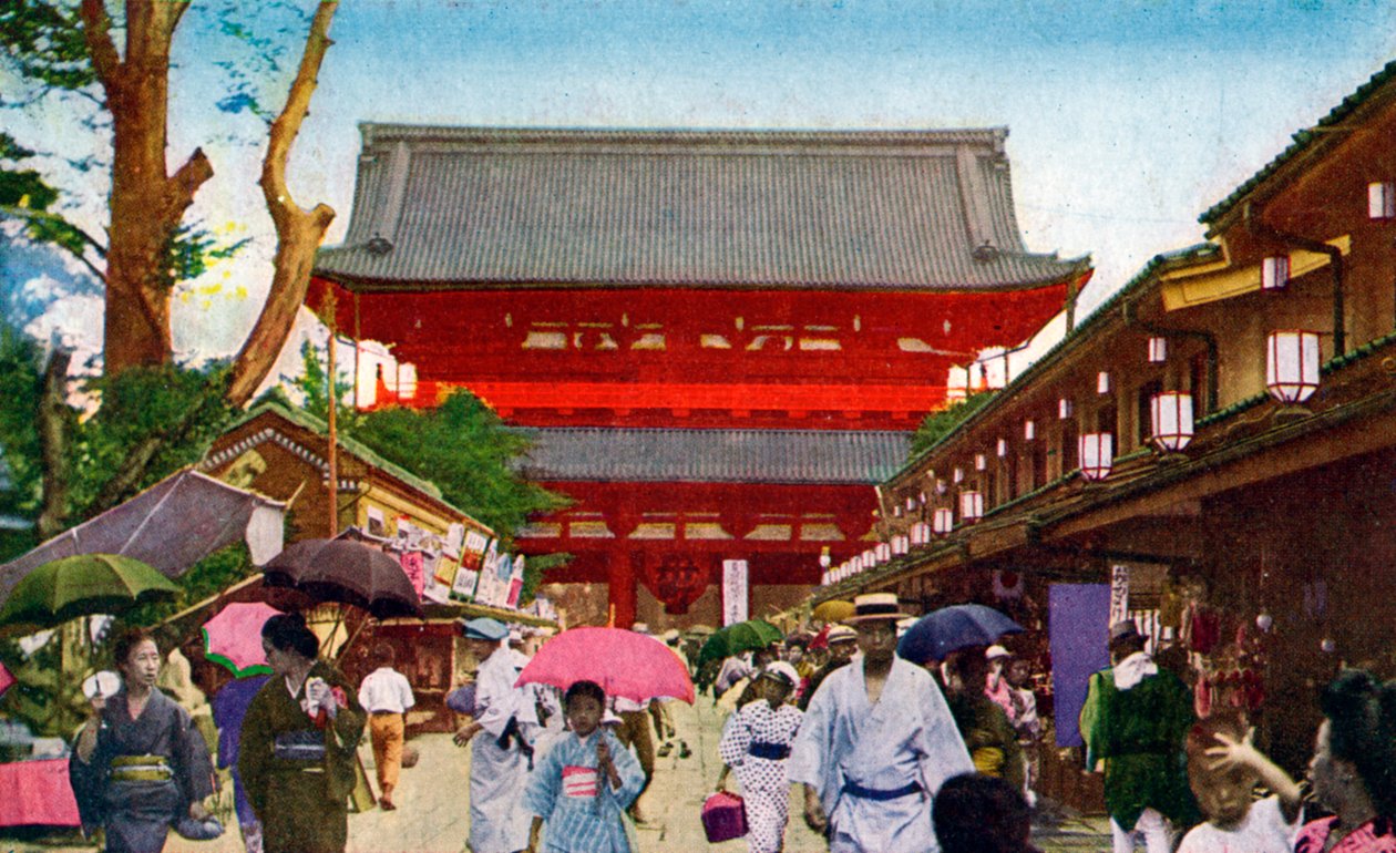Asakusa Kannon-tempelet, Tokyo, Japan, 1900-tallet av Unbekannt
