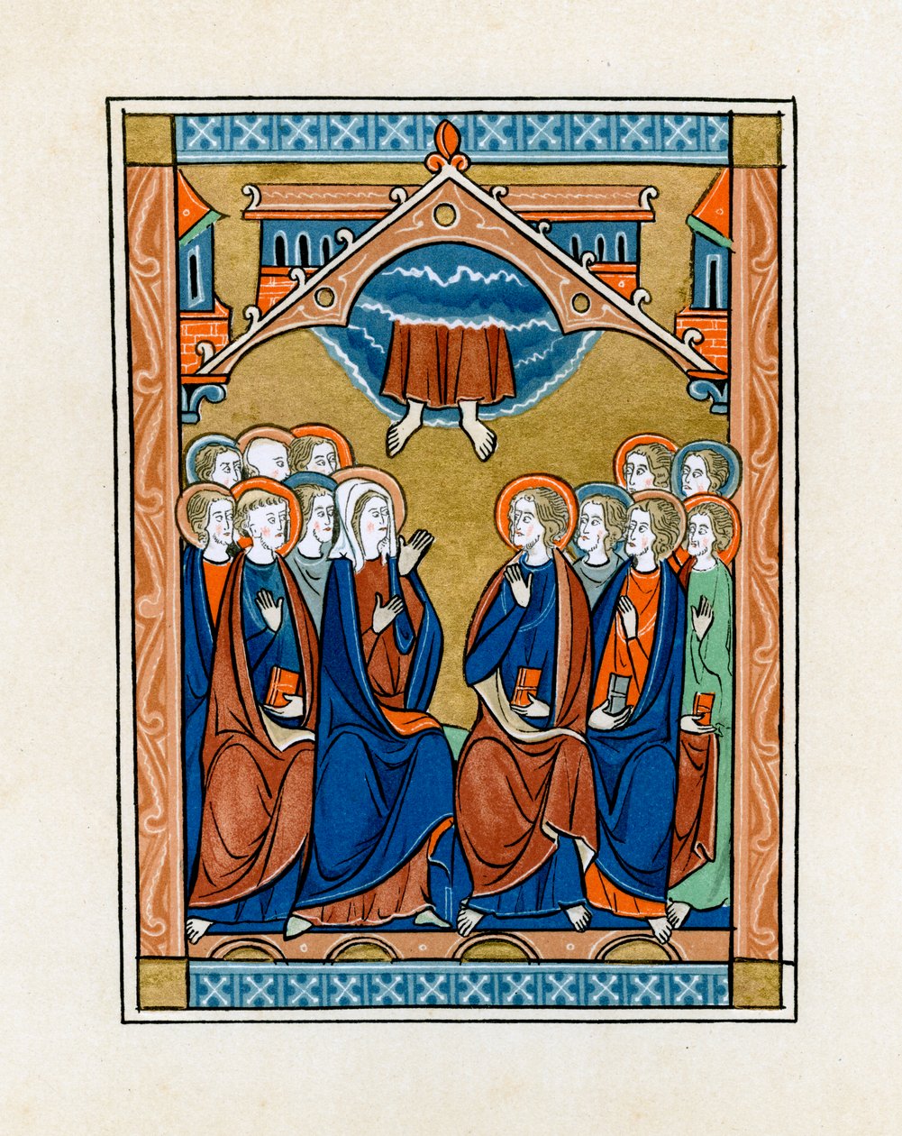 Himmelfarten, 1250-1260 av Unbekannt