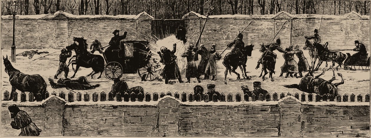 Attentatet på Alexander II 13. mars 1881, 1881. av Unbekannt