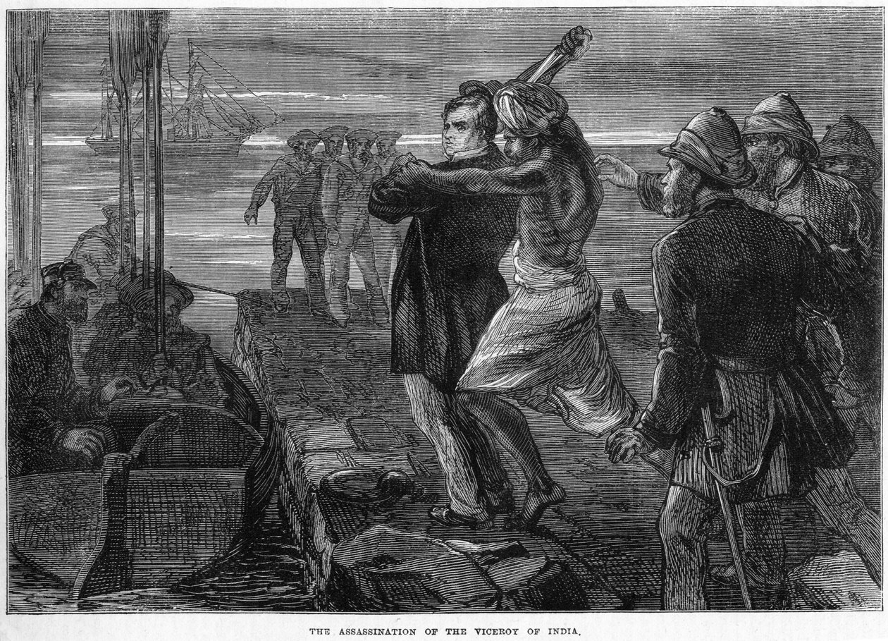 Attentatet på visekongen i India, 1800-tallet av Unbekannt