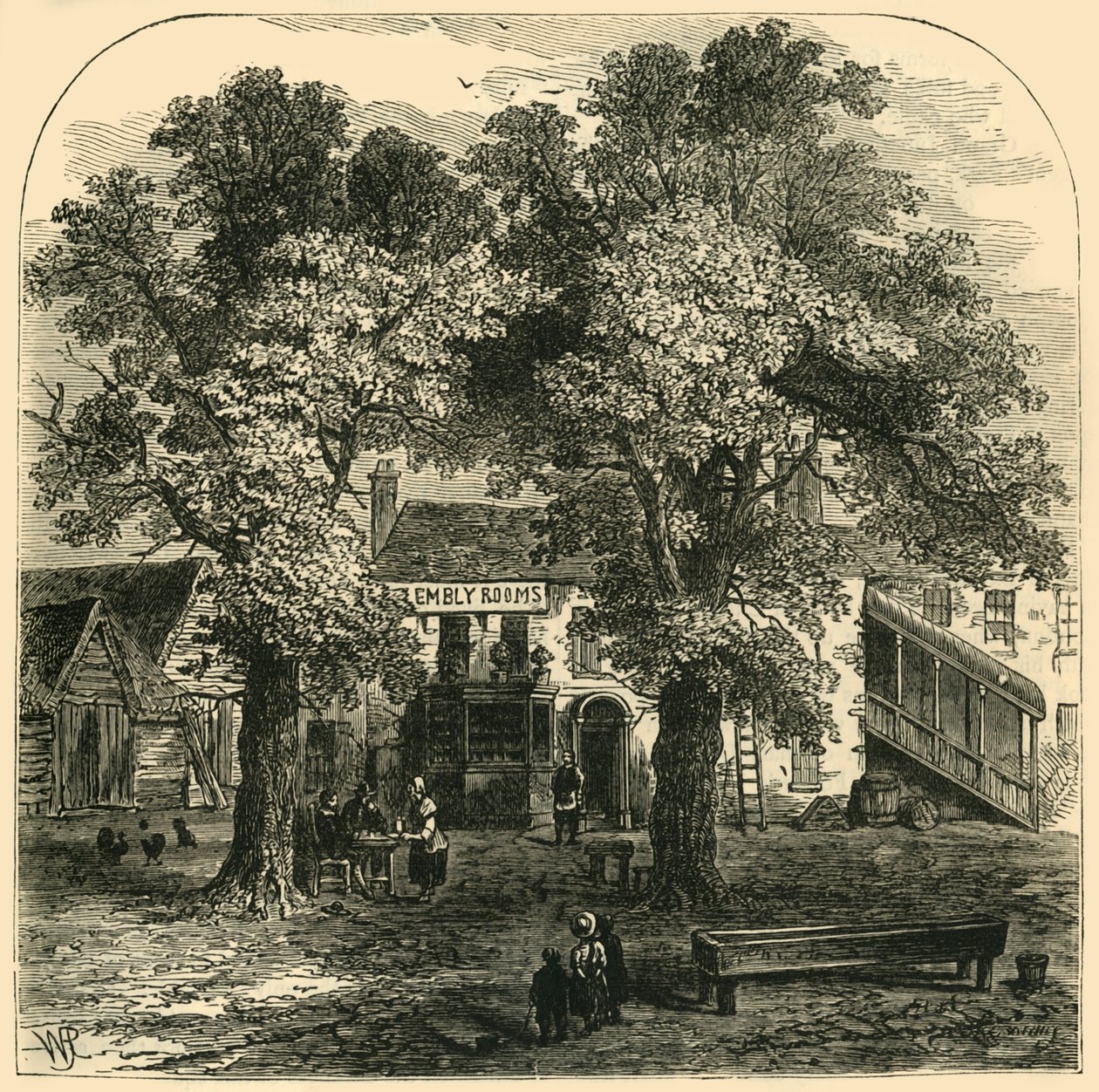 The Assembly Rooms, Kentish Town, 1750, c1856. av Unbekannt