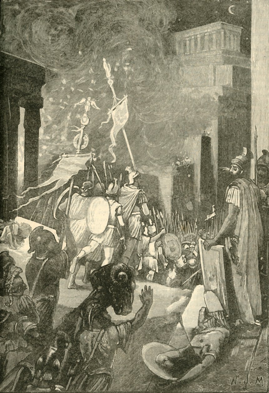 Angrepet på citadellet i Kartago, 1890. av Unbekannt