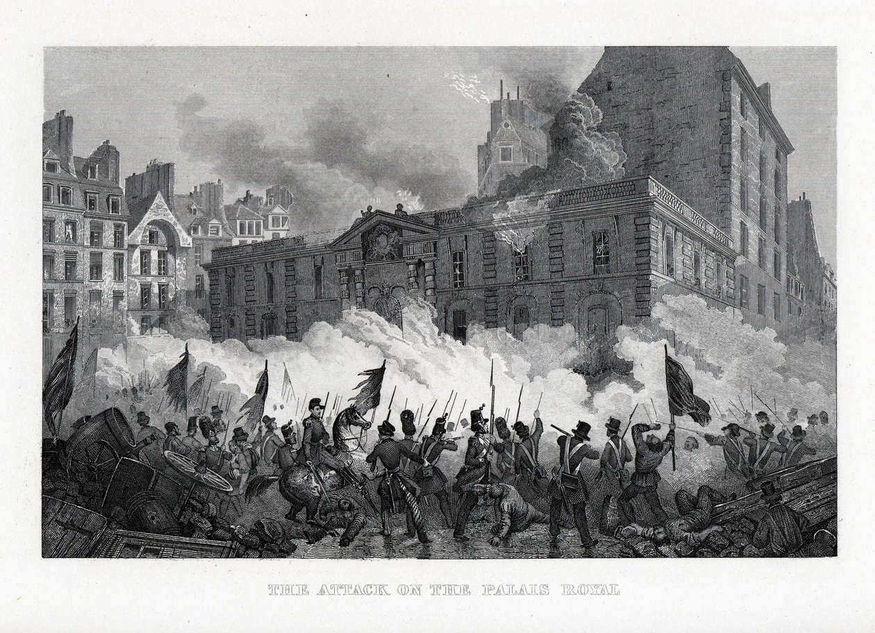 Angrepet på Palace Royal, 1882 av Unbekannt