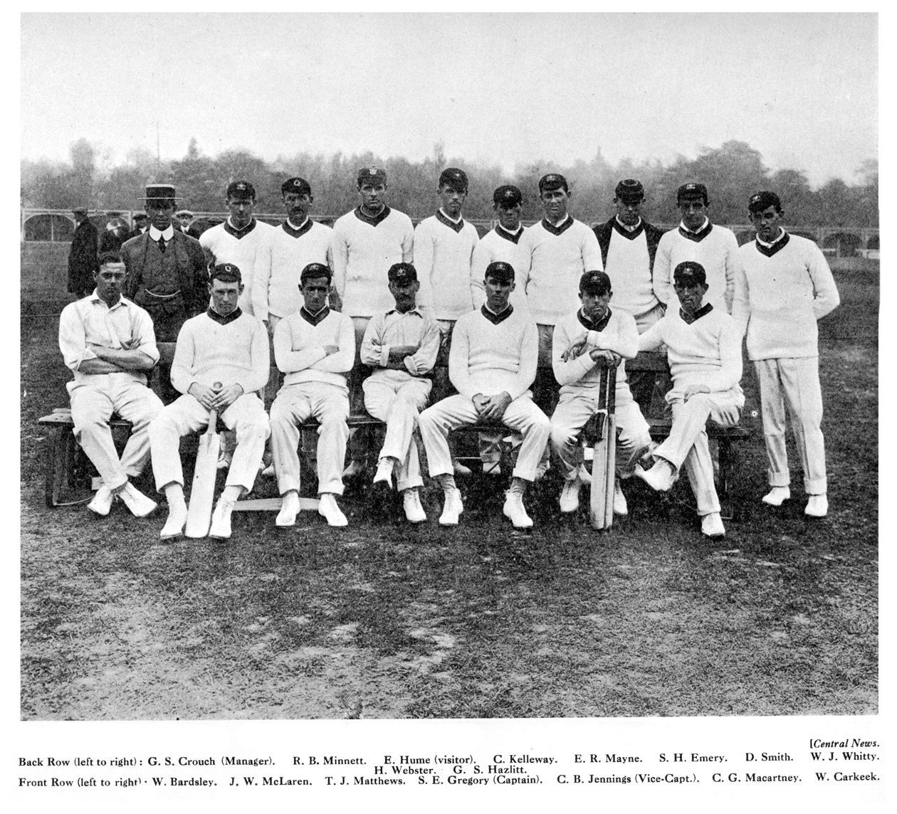 Det australske cricketlaget fra 1912 av Unbekannt