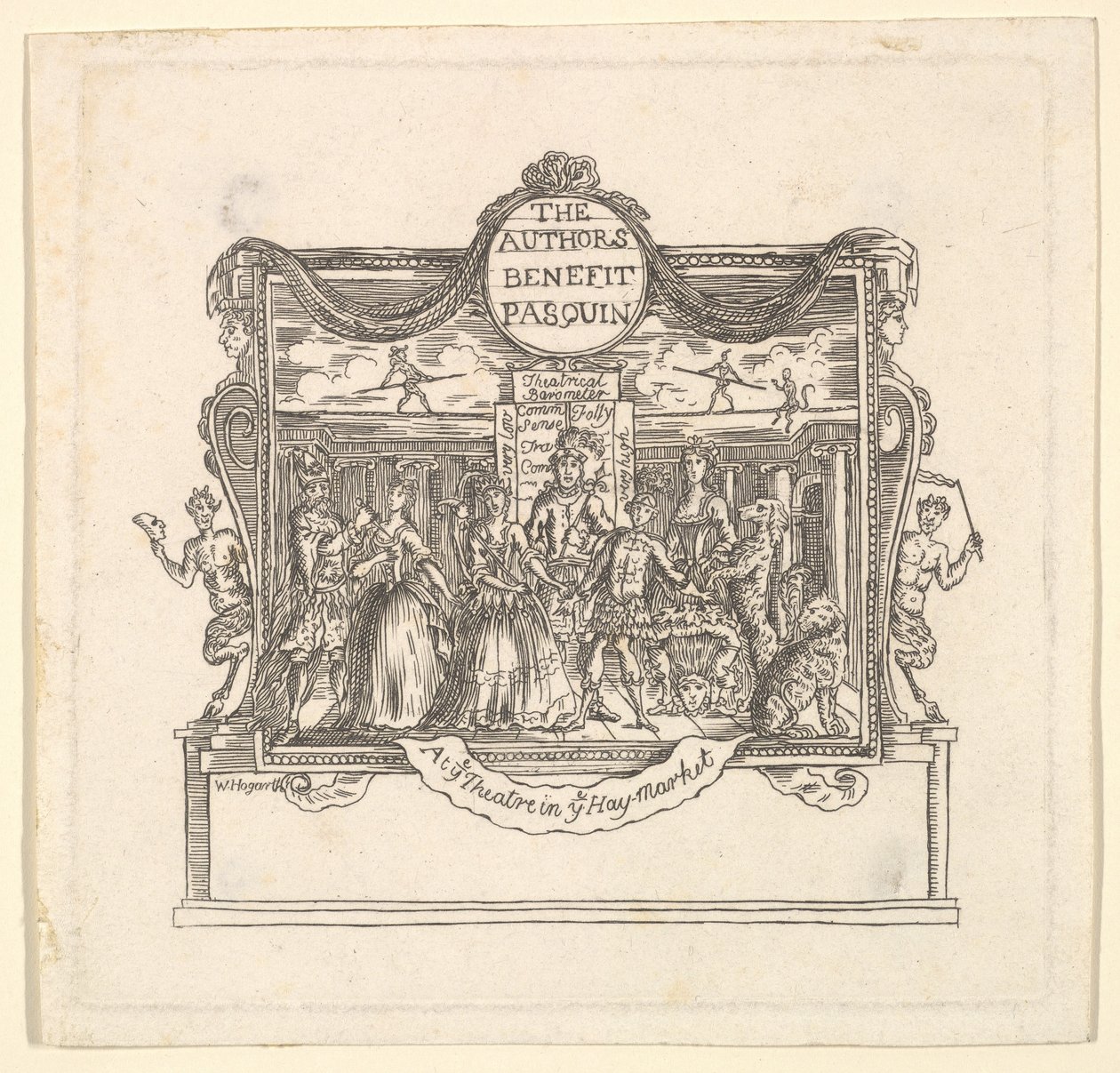 Forfatternes fordel: Pasquin, 1736. av Unbekannt