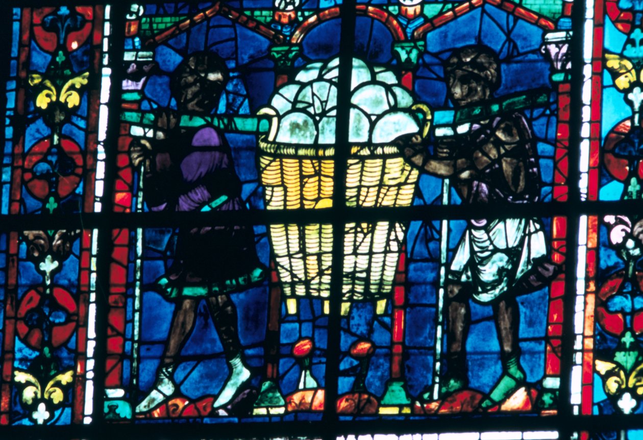 The Bakers, farget glass, Chartres Cathedral, Frankrike, 1194-1260 av Unbekannt