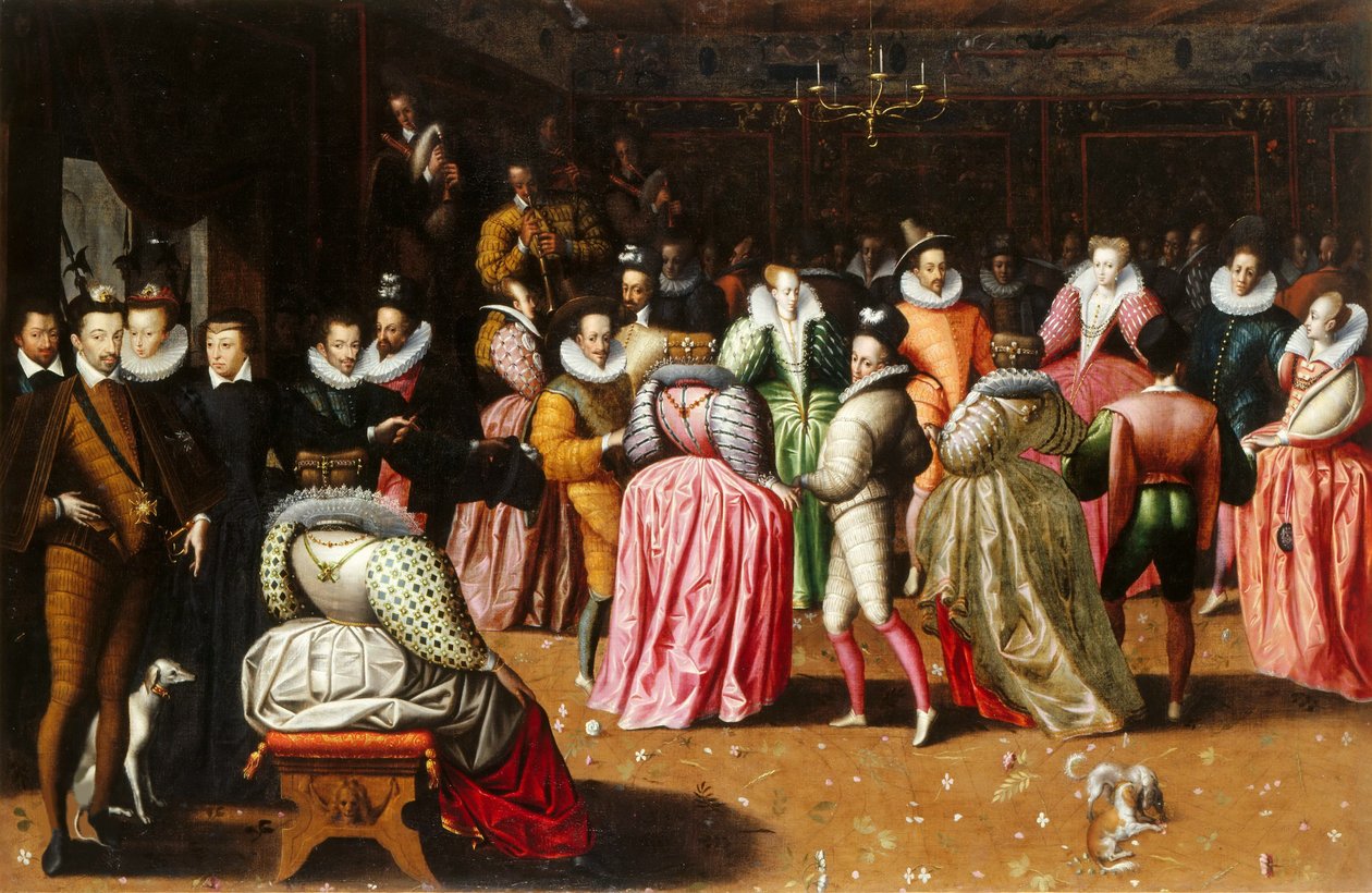 Ballen ved hoffet til Henry III av Frankrike, 1575-1600. av Unbekannt