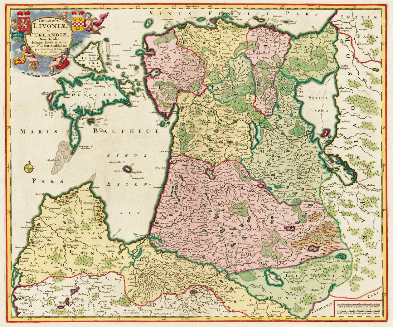 Østersjøen Fra: Nova Tabula, 1705 av Unbekannt