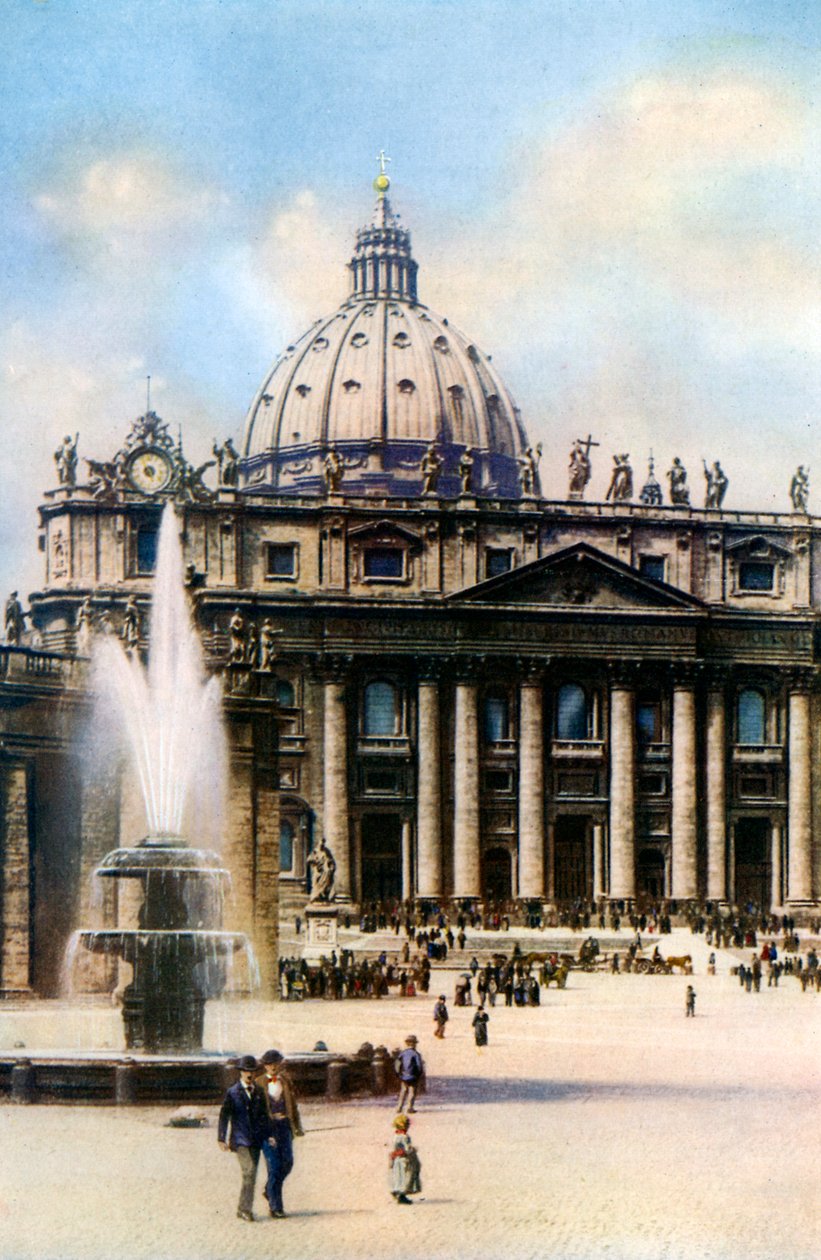 Basilikaen Saint Peter, Roma, 1926 av Unbekannt