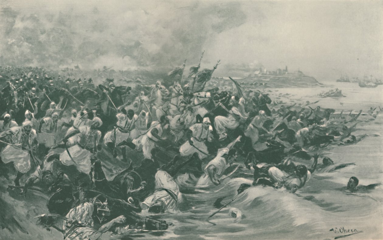 Slaget ved Aboukir, 1799, 1896. av Unbekannt