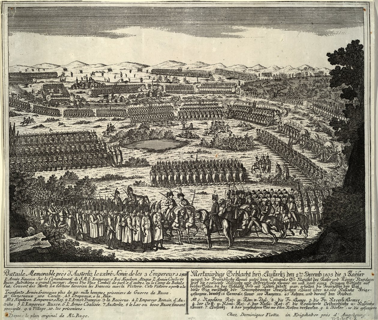 Slaget ved Austerlitz 2. desember 1805, 1805 av Unbekannt