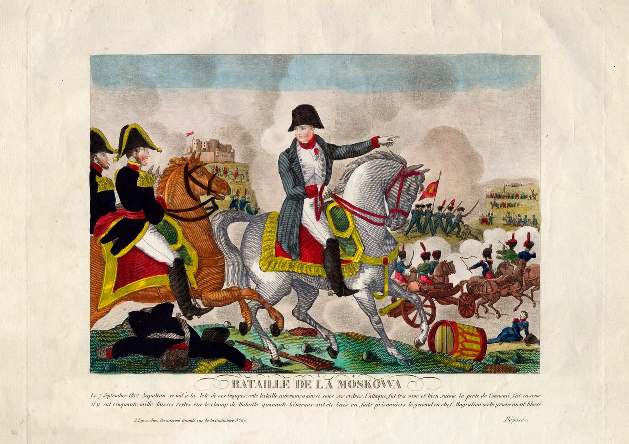 Slaget ved Borodino 26. august 1812, ca 1812 av Unbekannt