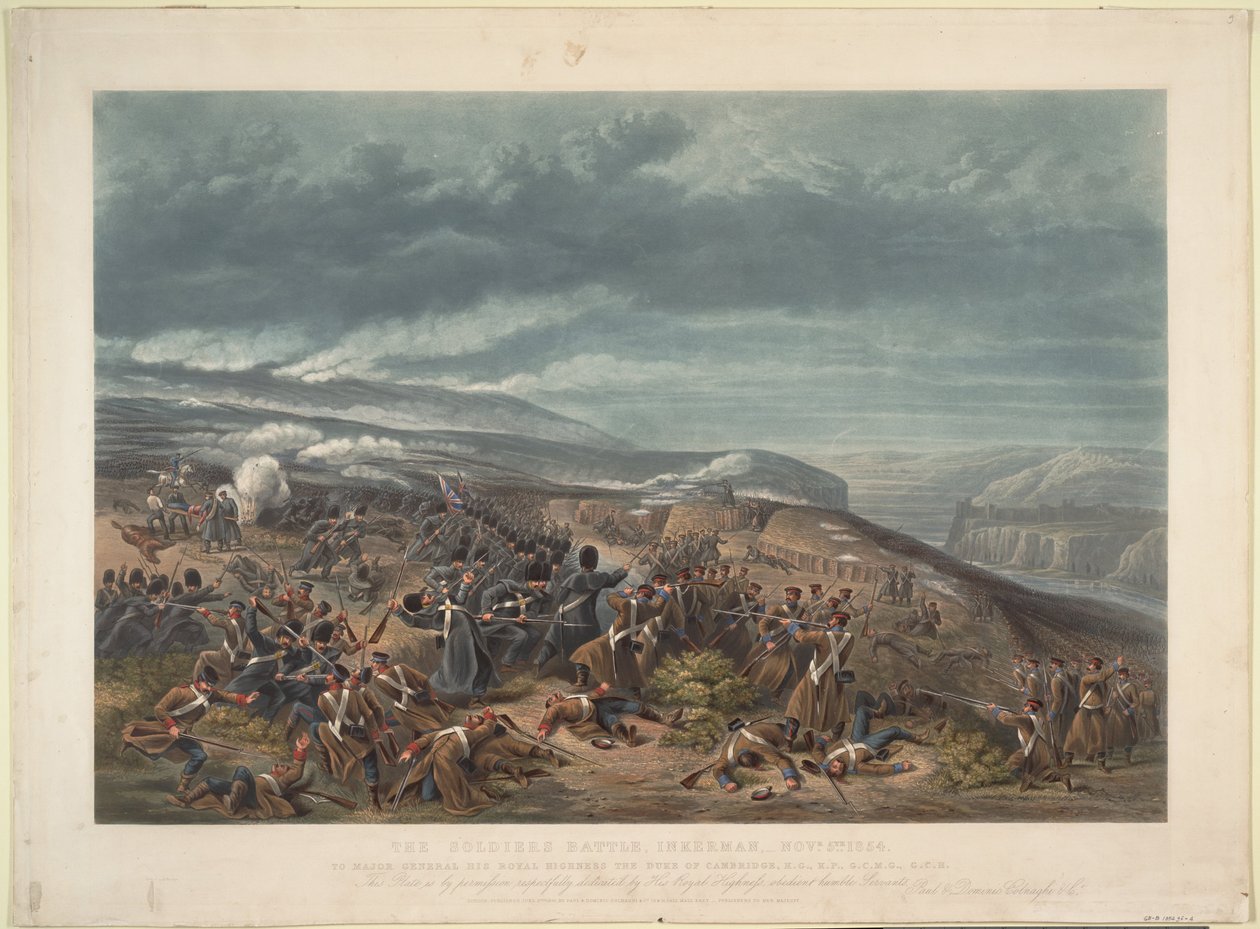 Slaget ved Inkerman 5. november 1854, 1855 av Unbekannt