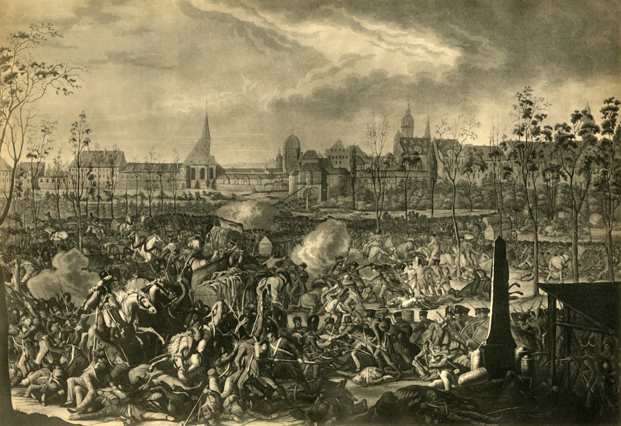 Slaget ved Leipzig, 19. oktober 1813, 1921. av Unbekannt