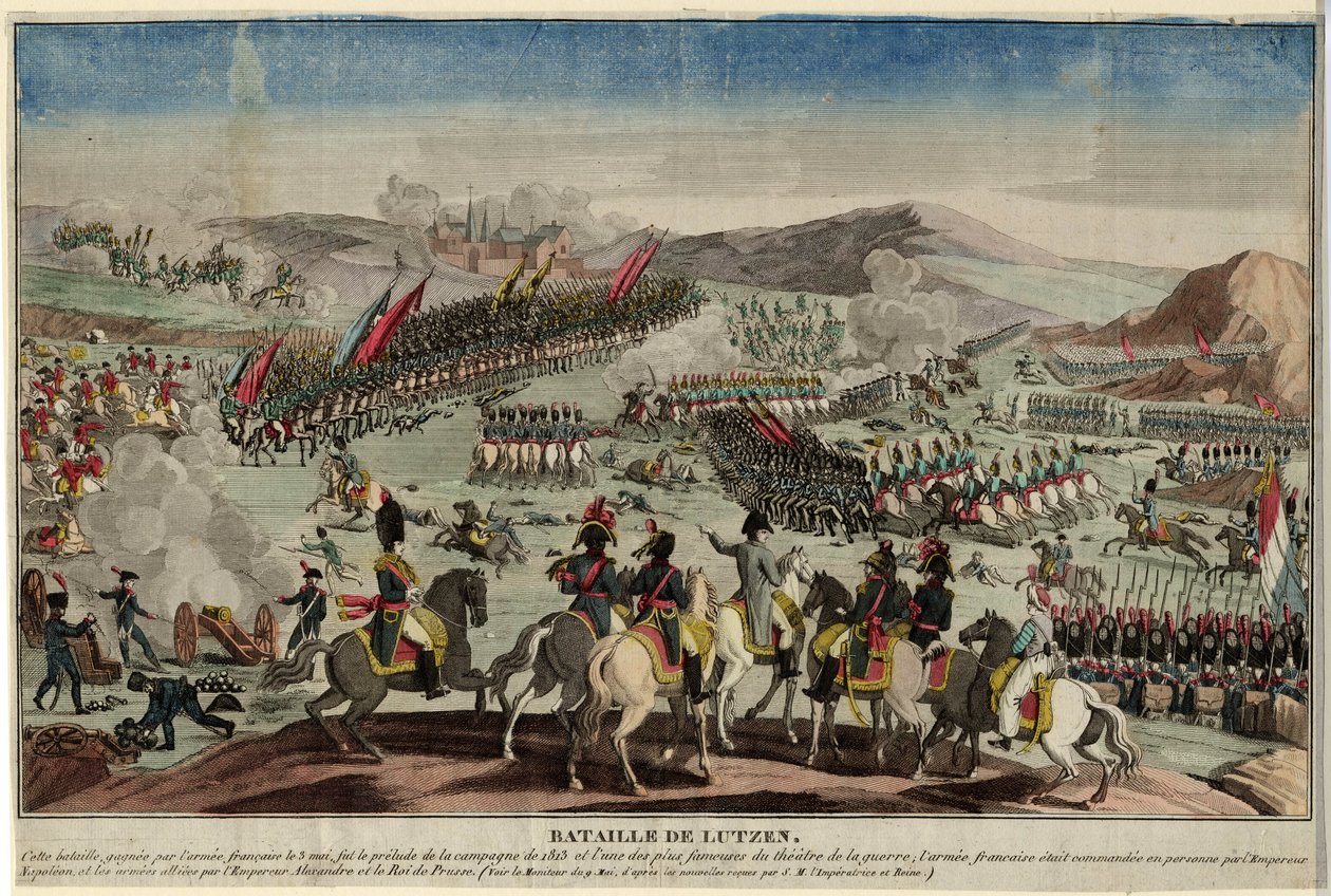 Slaget ved Lützen, 1813 av Unbekannt