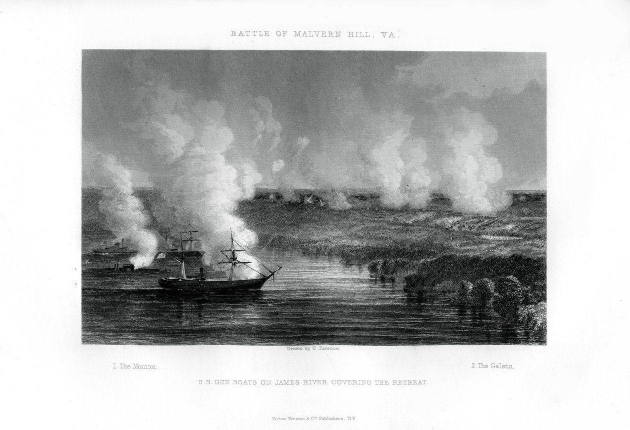 Slaget ved Malvern Hill, Virginia, 1. juli 1862 1862-1867 av Unbekannt