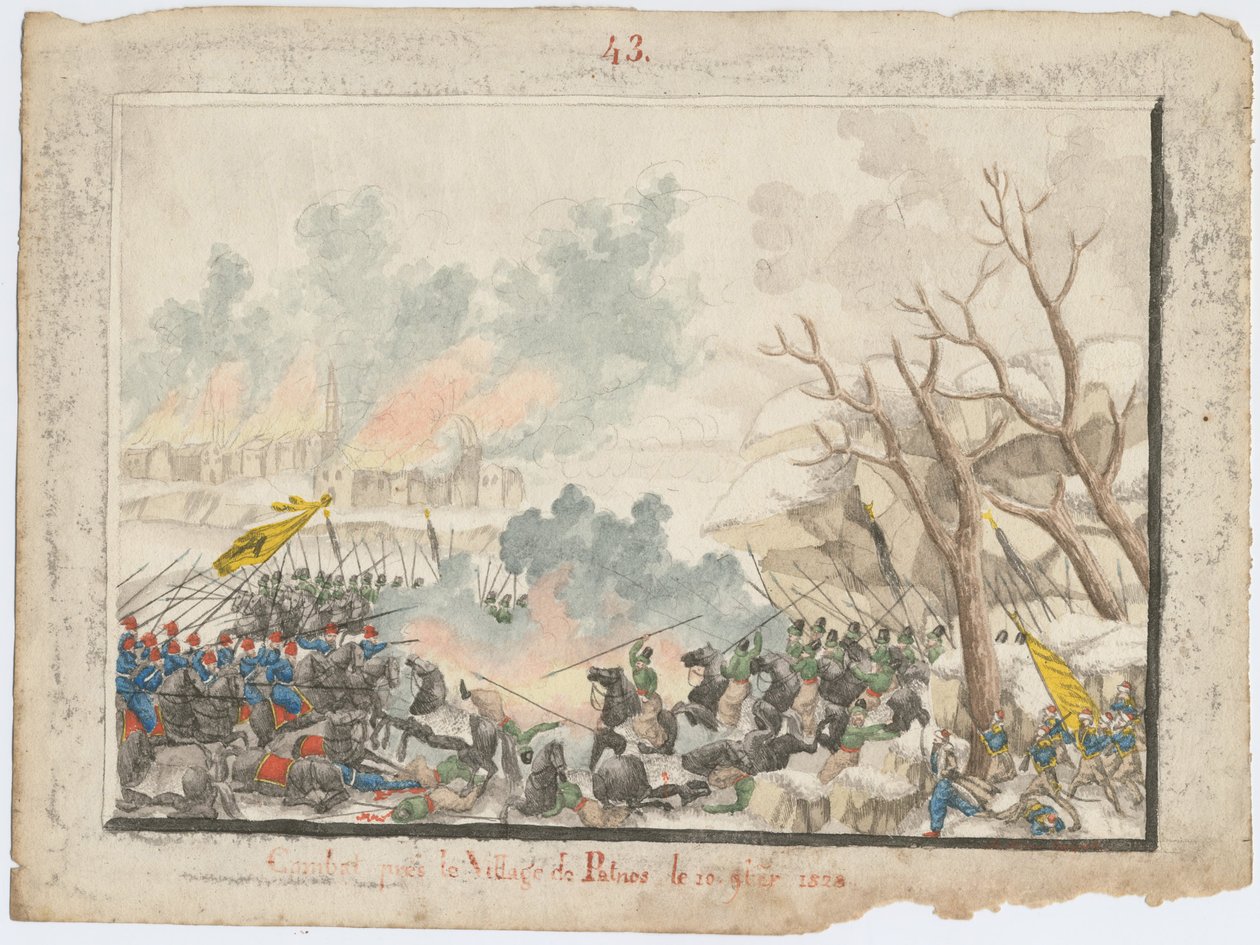 Slaget ved Patnos i oktober 1828, 1829 av Unbekannt