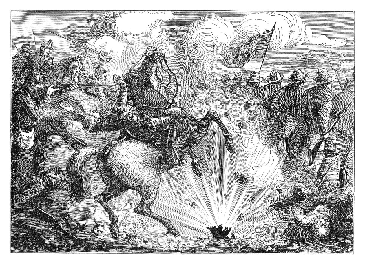 Slaget ved Pittsburg Landing, 1862, slutten av 1800-tallet av Unbekannt