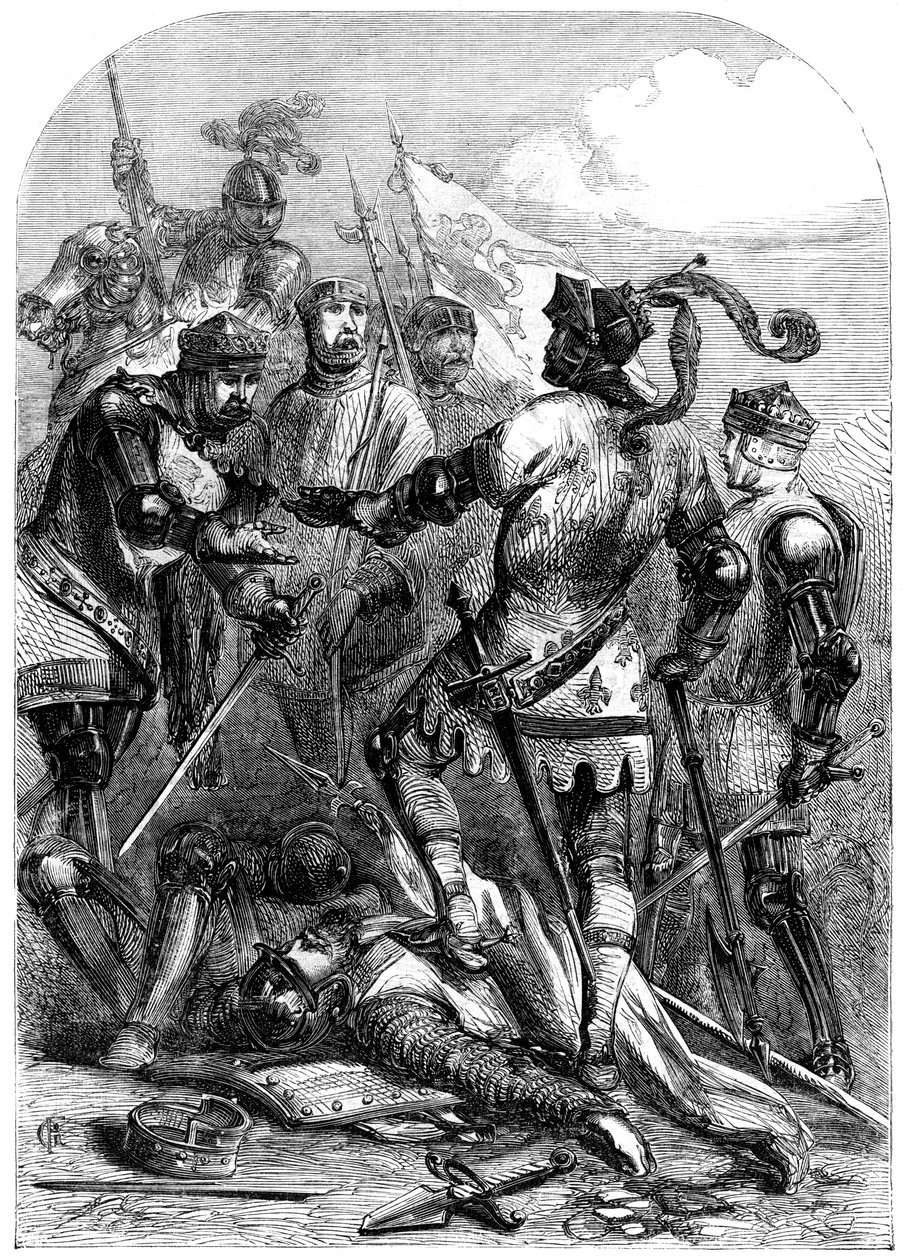 Slaget ved Poictiers, 19. september 1356 av Unbekannt