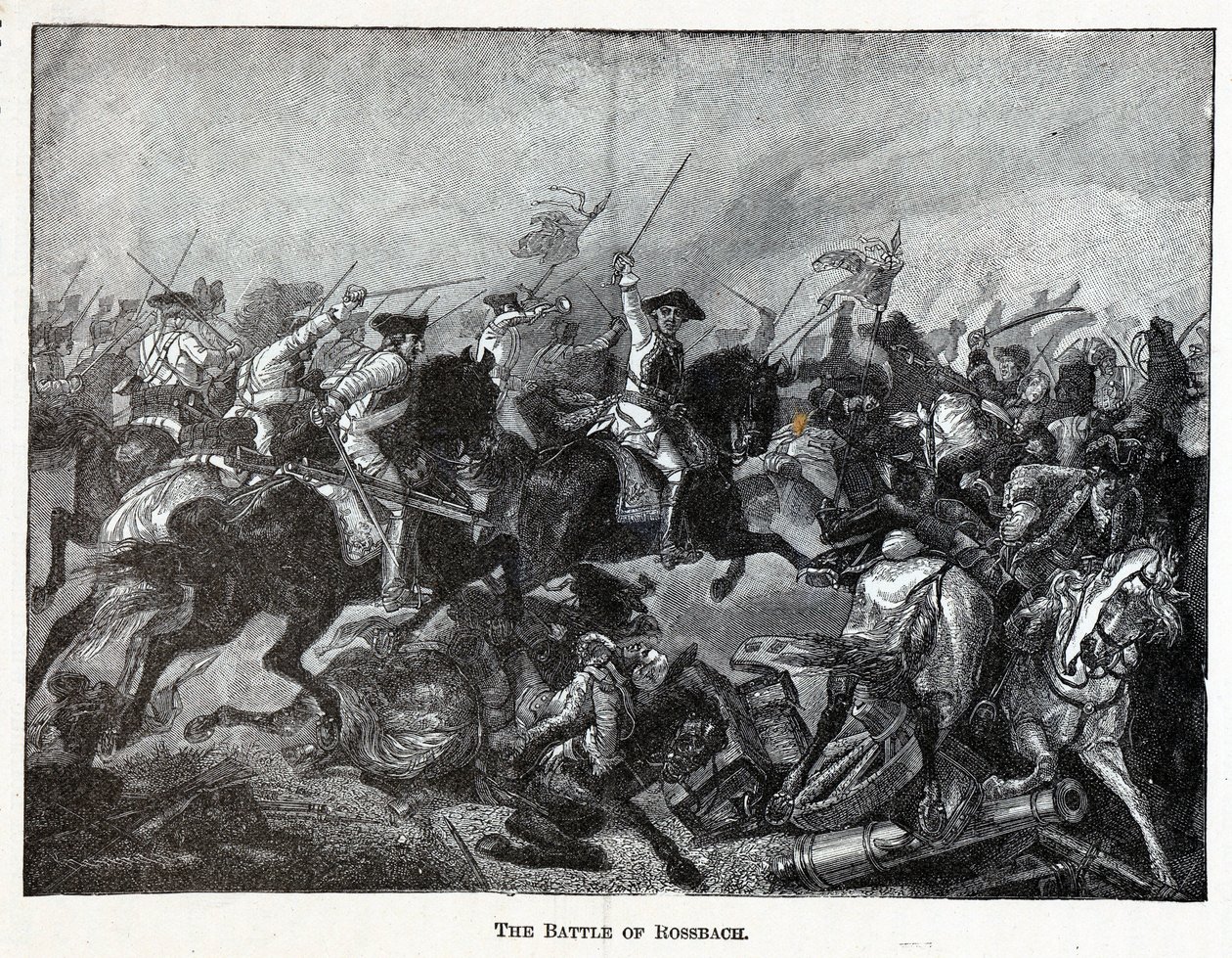 Slaget ved Rossbach, 1882 av Unbekannt