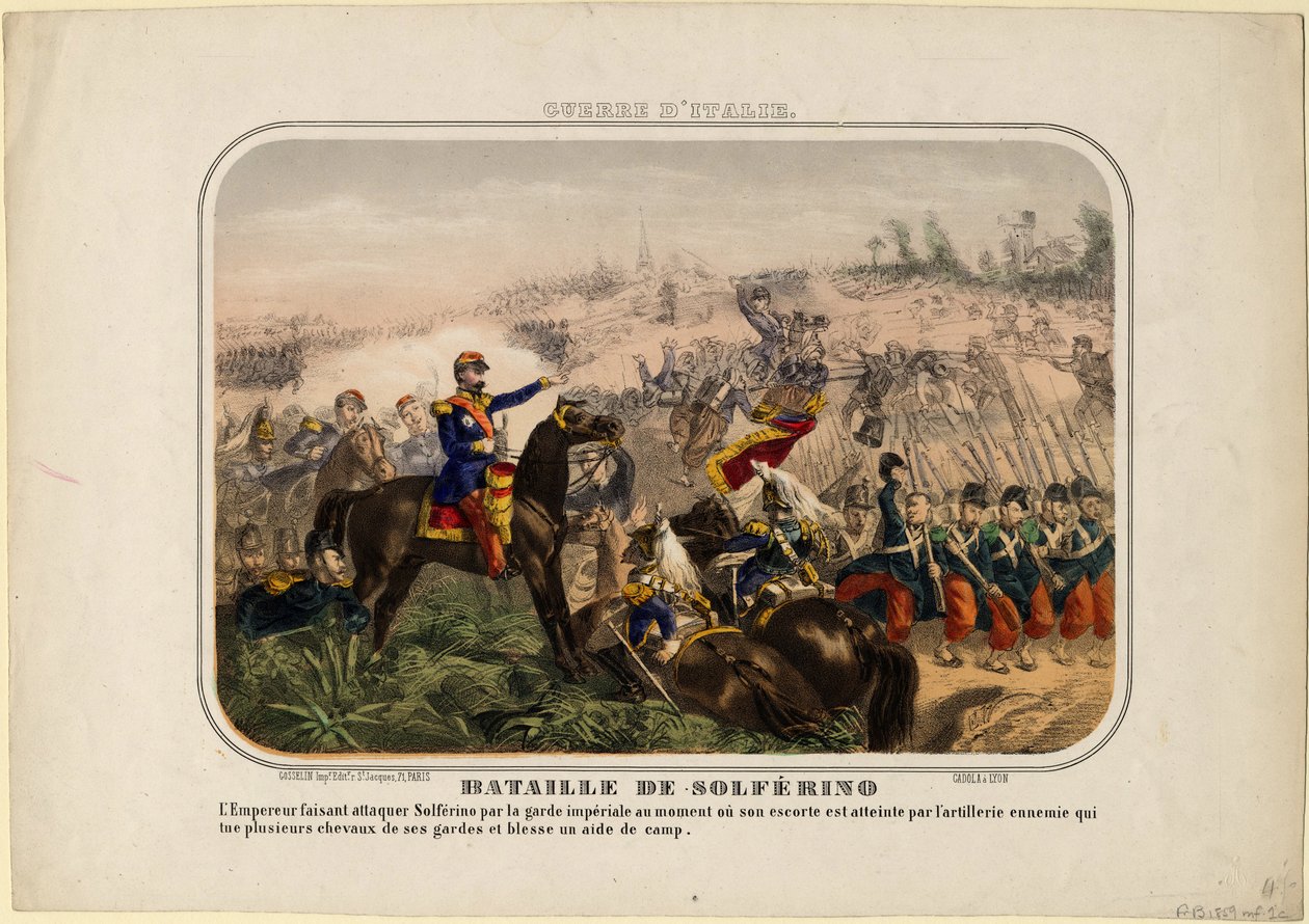 Slaget ved Solferino, 1859 av Unbekannt