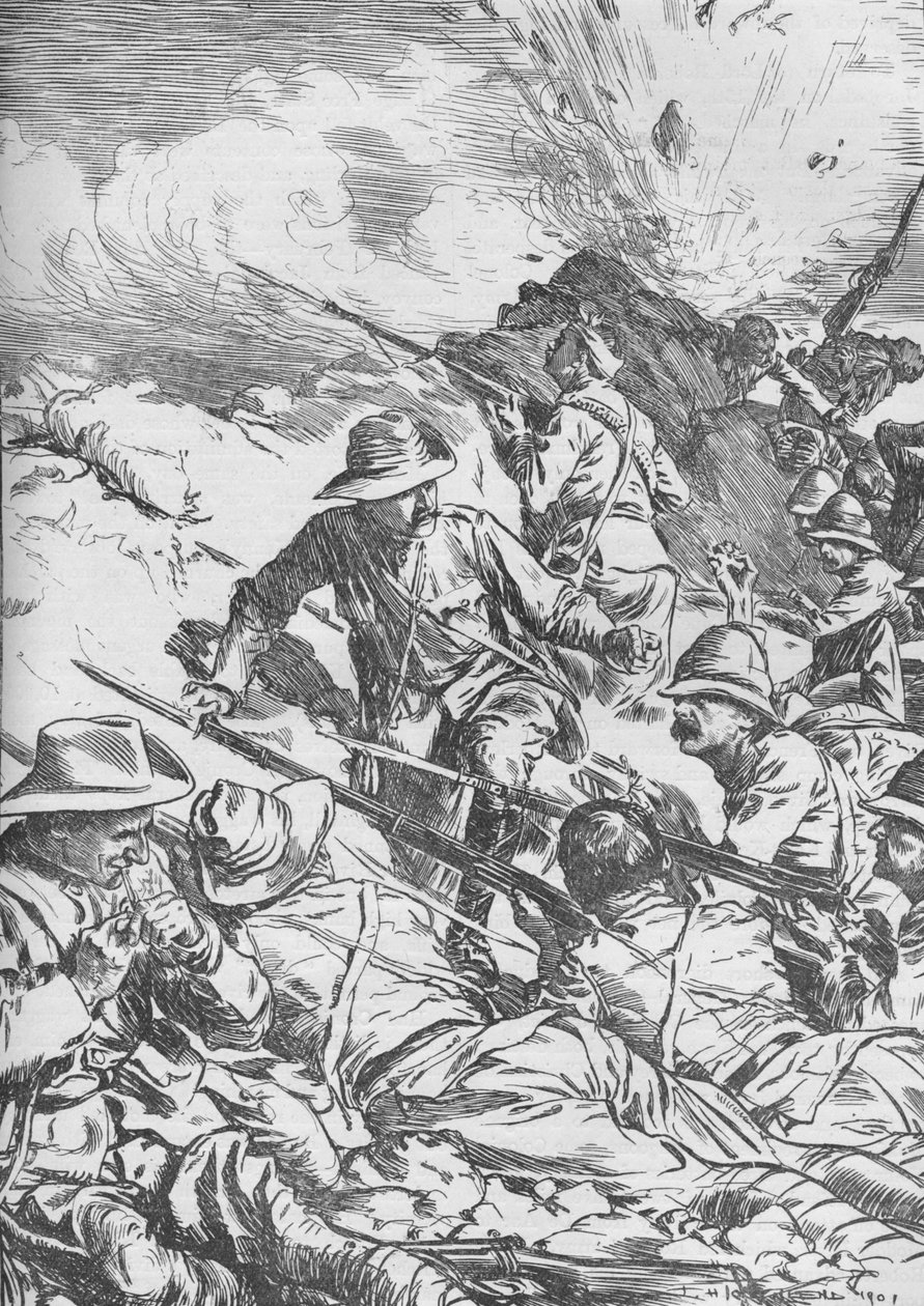Slaget ved Spion Kop, Boer War, Sør-Afrika, 1900 1906 av Unbekannt