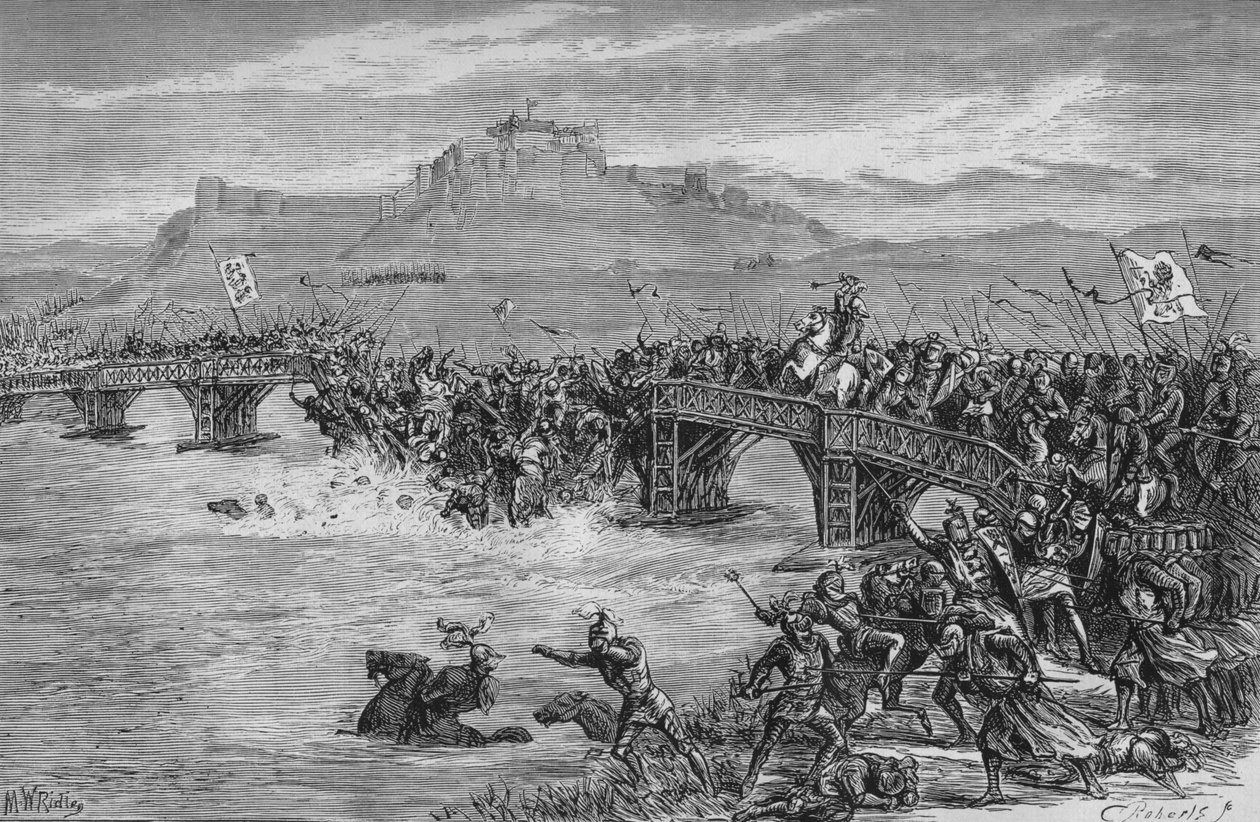 Slaget ved Stirling Bridge, 11. september 1297, c1880 av Unbekannt