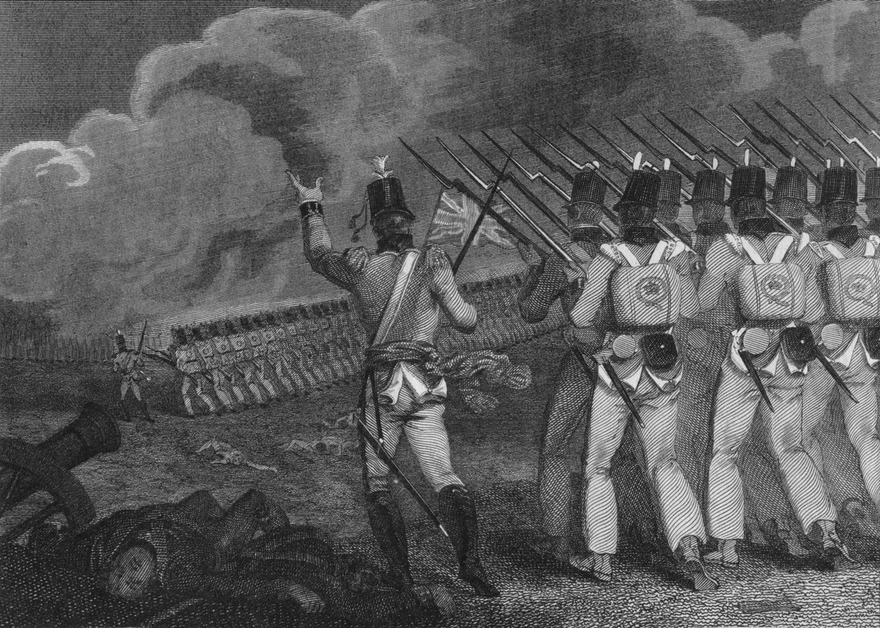 Slaget ved Vittoria, 21. juni - 1813, 1800-tallet. av Unbekannt
