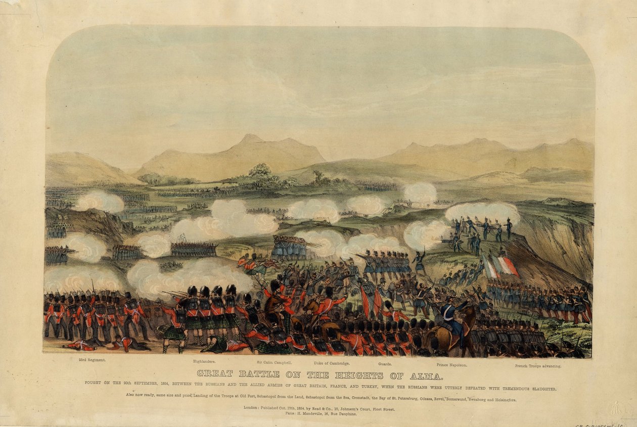 Slaget ved Alma 20. september 1854, 1854 av Unbekannt