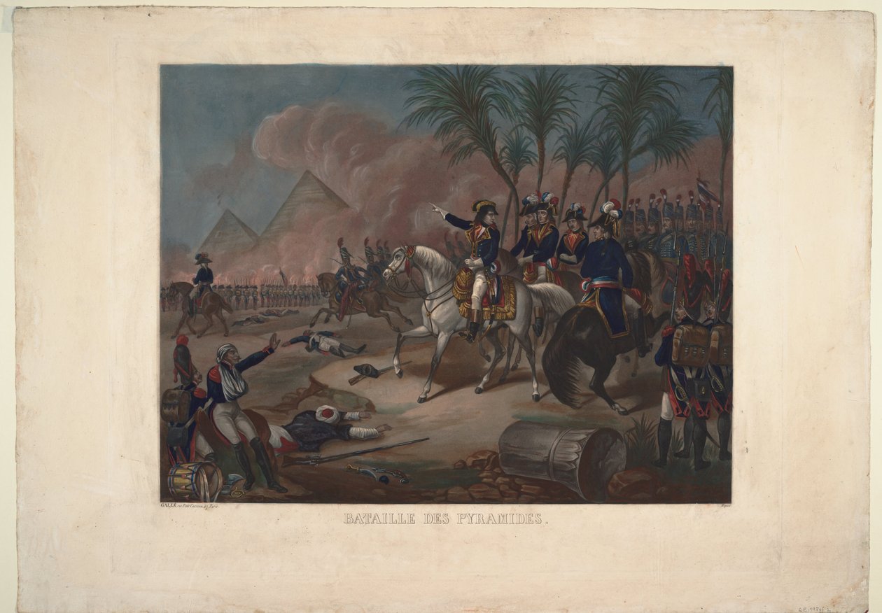 Slaget ved pyramidene, 1800 av Unbekannt