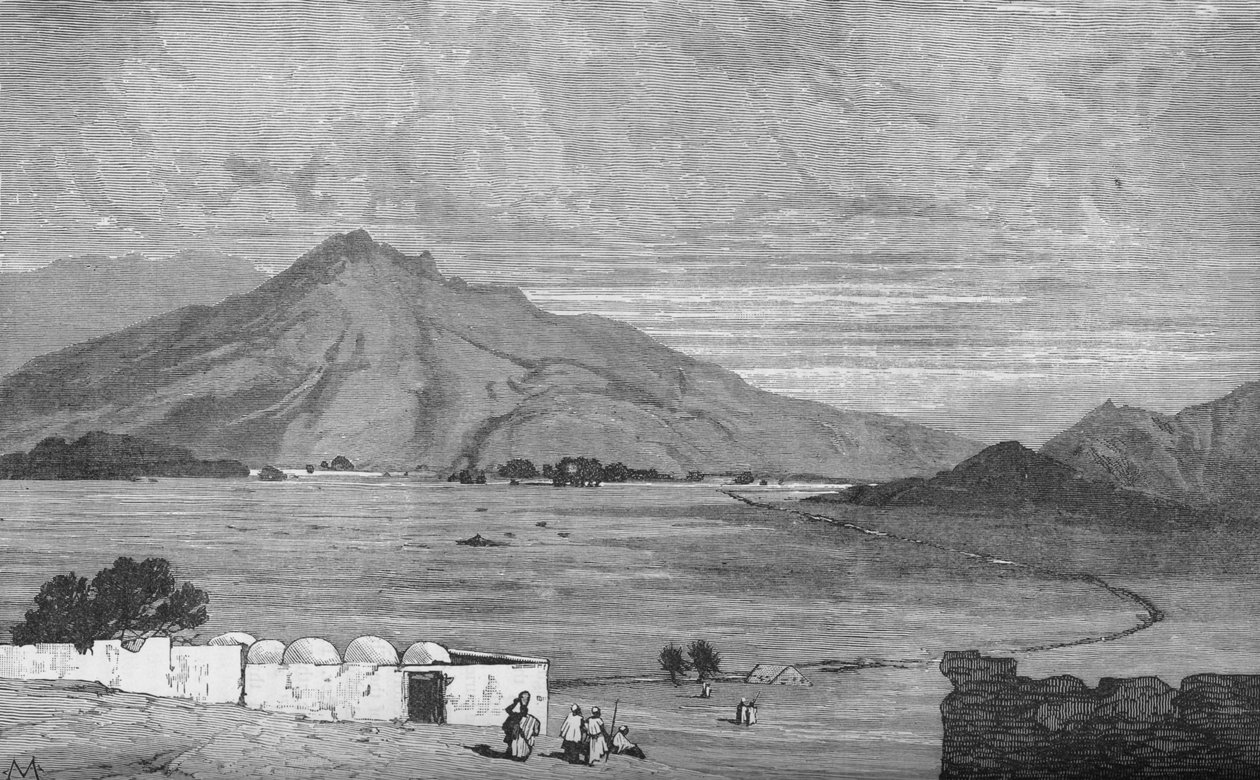 Slagmarken i Maiwand, c1880 av Unbekannt
