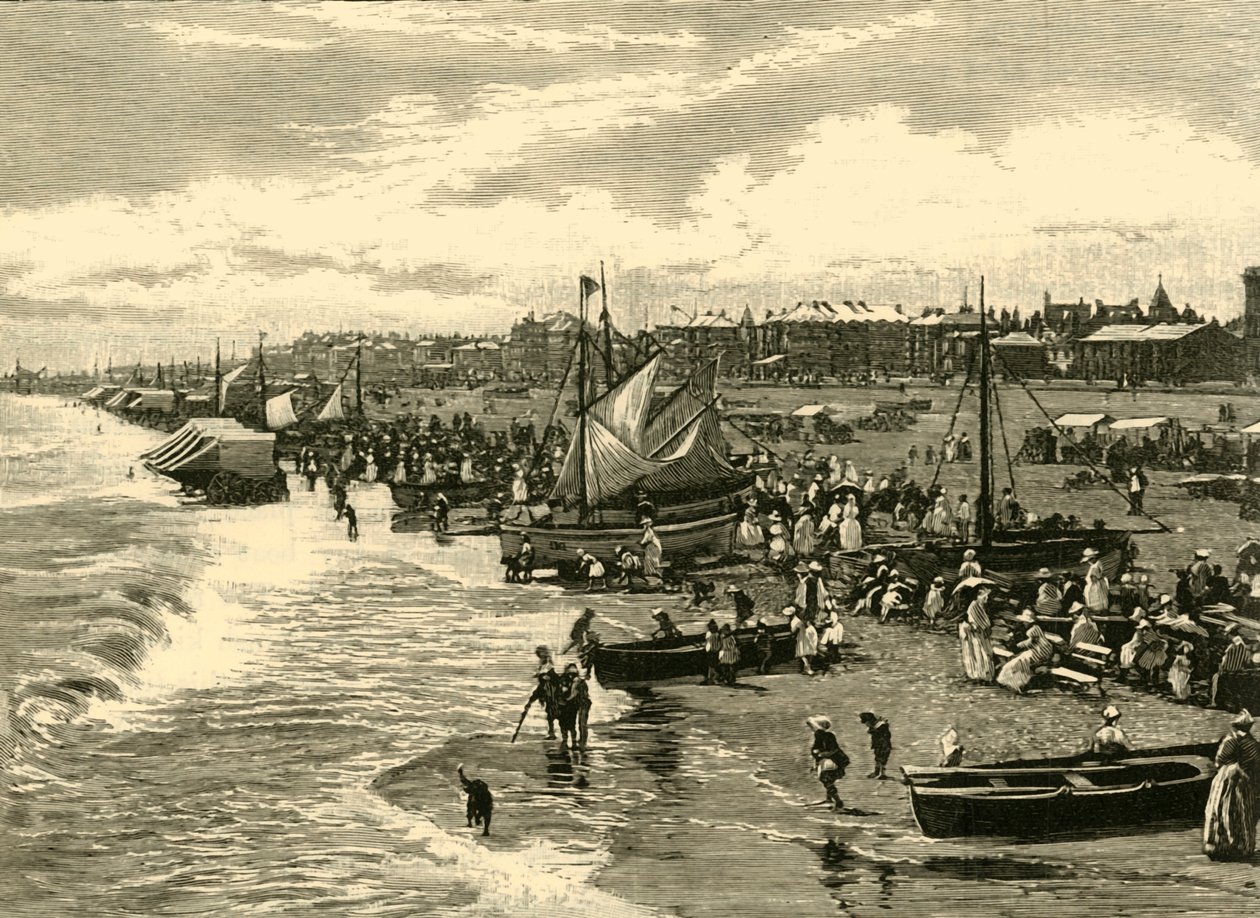 The Beach, Yarmouth, 1898. av Unbekannt