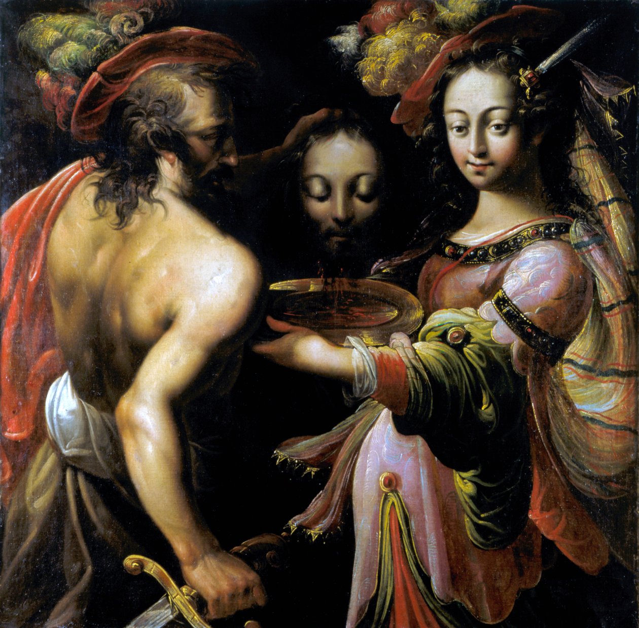 Halshoggingen av døperen Johannes, c1630 av Unbekannt