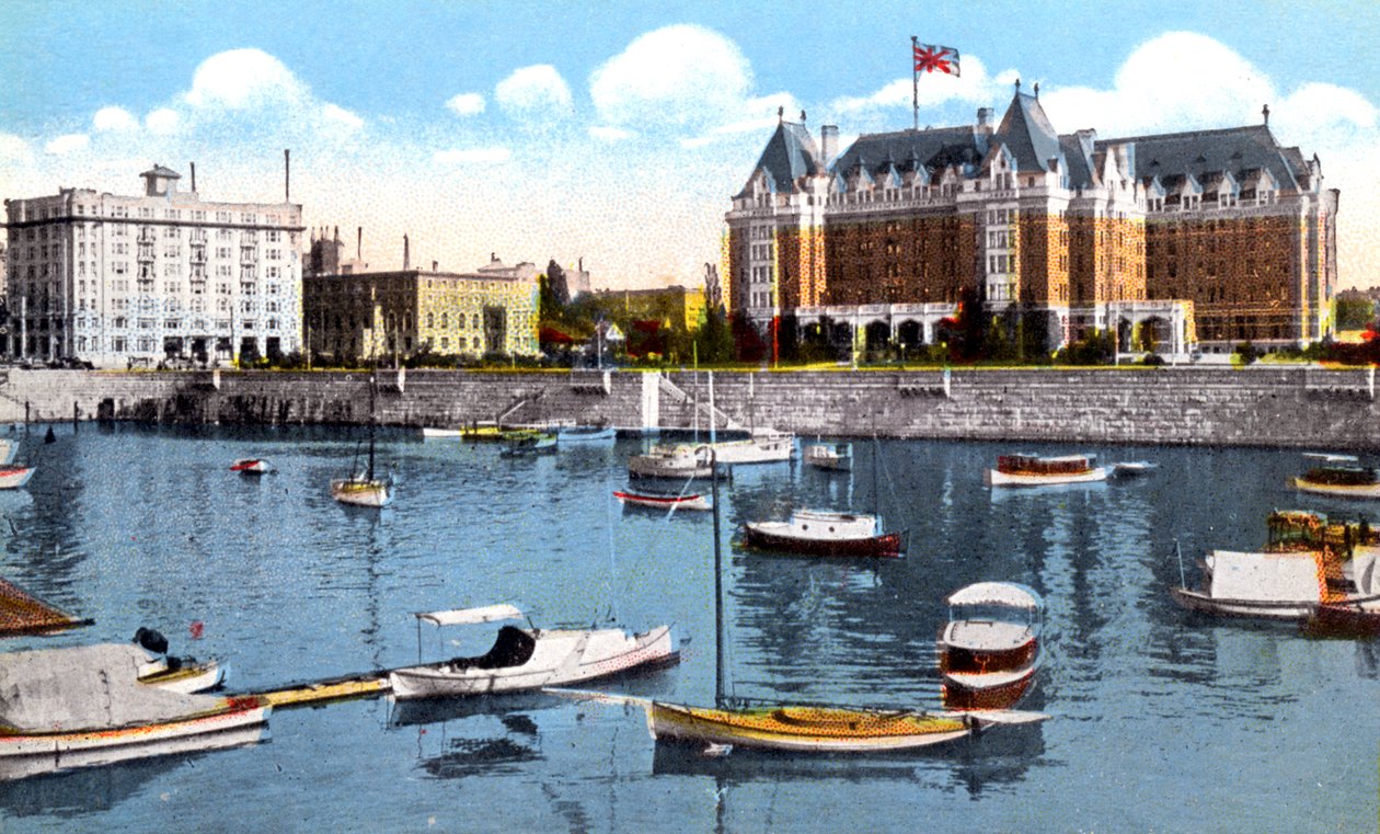 Belmont Building, Union Club and Empress Hotel, Victoria, British Columbia, Canada, ca. 1900-tallet av Unbekannt