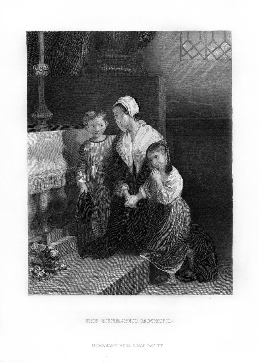 Den etterlatte mor, 1872 av Unbekannt