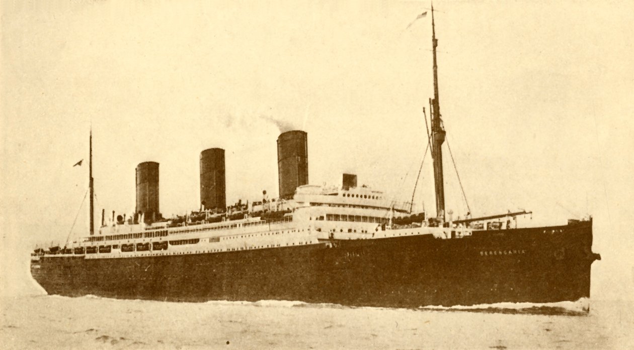 Berengaria Cunard-linjen, 52 700 tonn, c1930. av Unbekannt