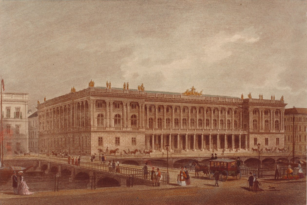 Berlin-børsen ved Burgstrasse, slutten av 1860-tallet-begynnelsen av 1870-tallet av Unbekannt