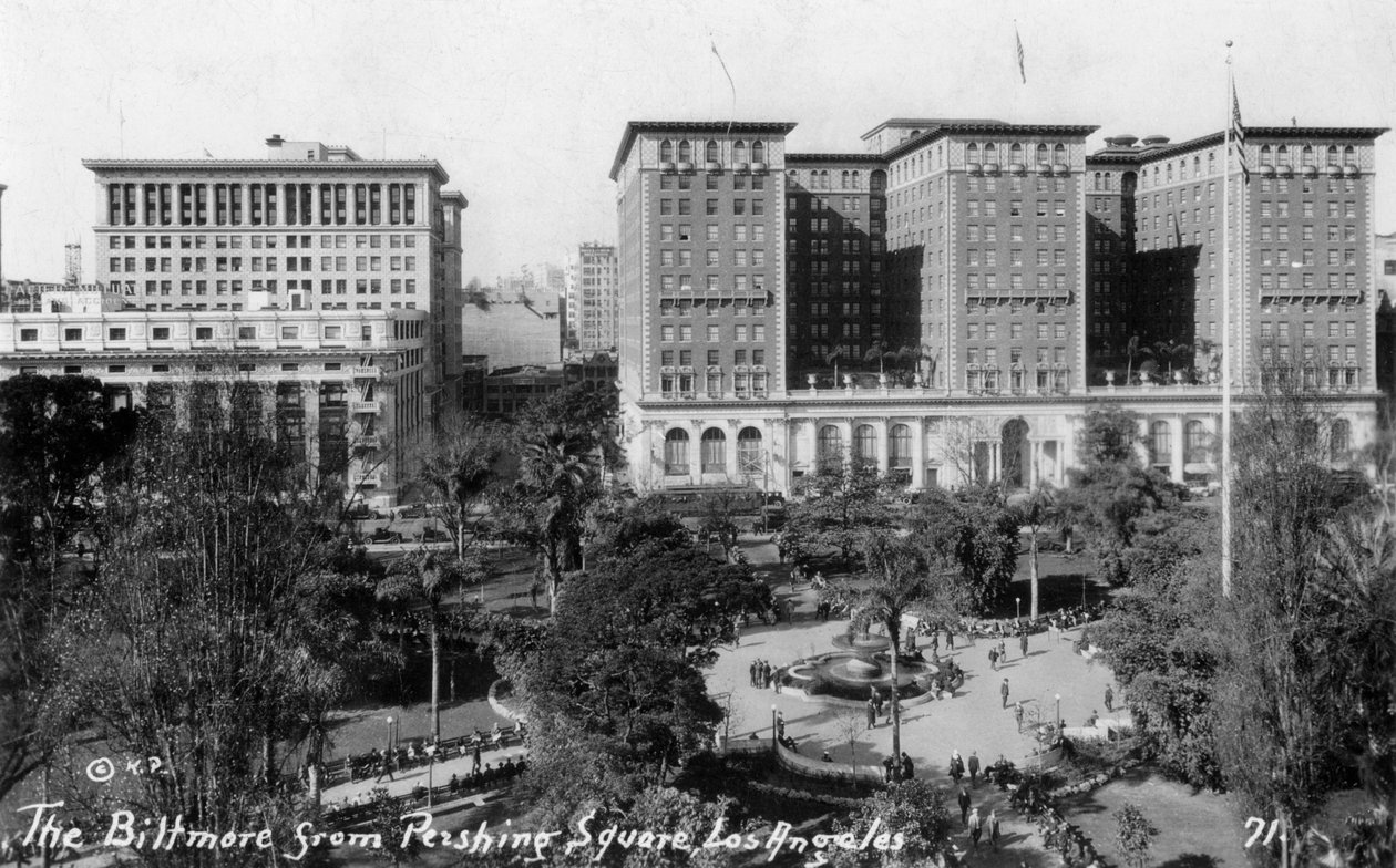 Biltmore fra Pershing Square, Los Angeles, California, USA, c1933 av Unbekannt
