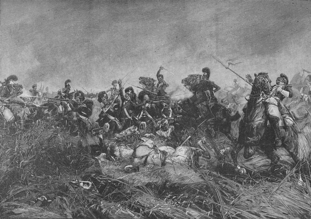 The Black Watch 42nd Royal Highlanders på Quatre Bras, 1902 av Unbekannt