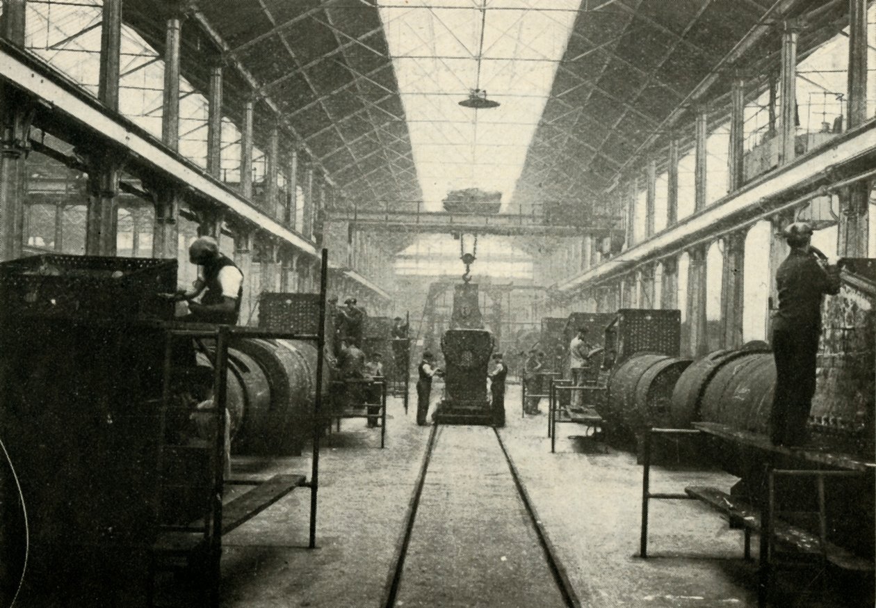 The Boiler Shop, Locomotive Works, Swindon, c1930. av Unbekannt
